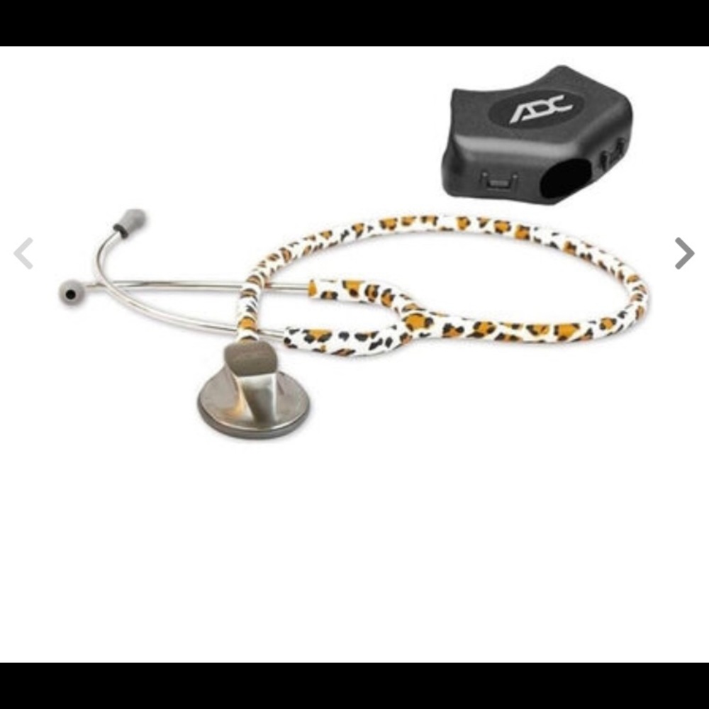 ADSCOPE PLATINUM CLINICIAN STETHOSCOPE. CHEETAH PRINT. NWOT.